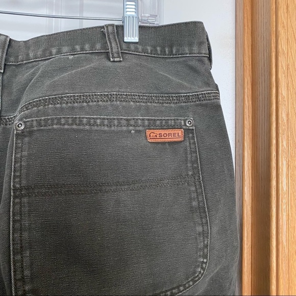 Sorel Army Green Heavy Duty Work Pants Size 38 - Picture 8 of 8